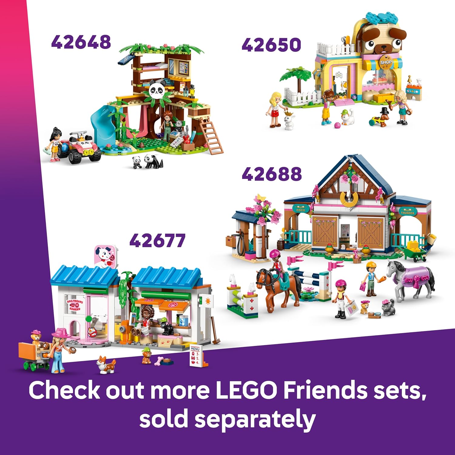 Thumbnail 6 de LEGO Friends Horse & Baby Foal Trailer (42695) – A practical playset for imaginative countryside adventures