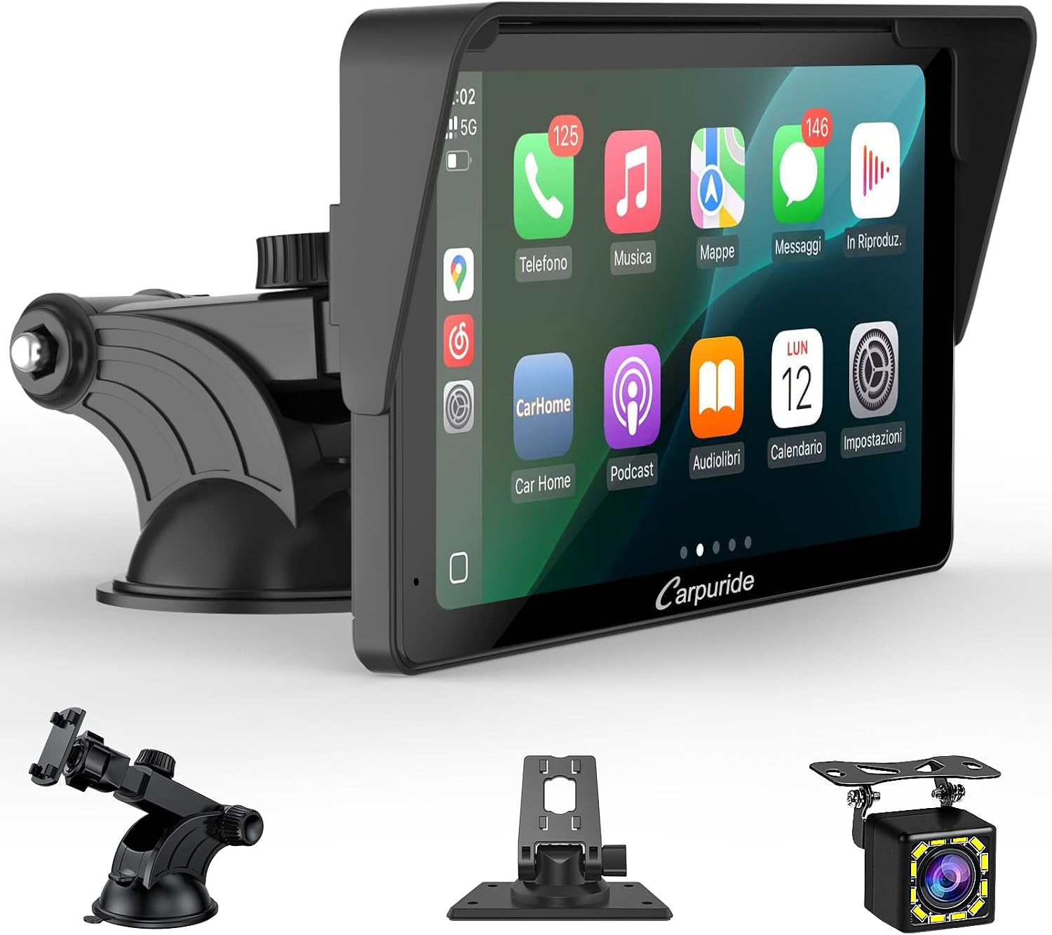 Detalle de Carpuride V3R Schermo CarPlay portatile 7" HD