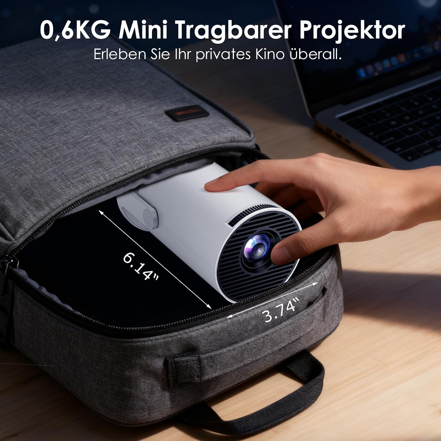 Thumbnail 5 de WOLFANG Mini Beamer 1080P đź“˝