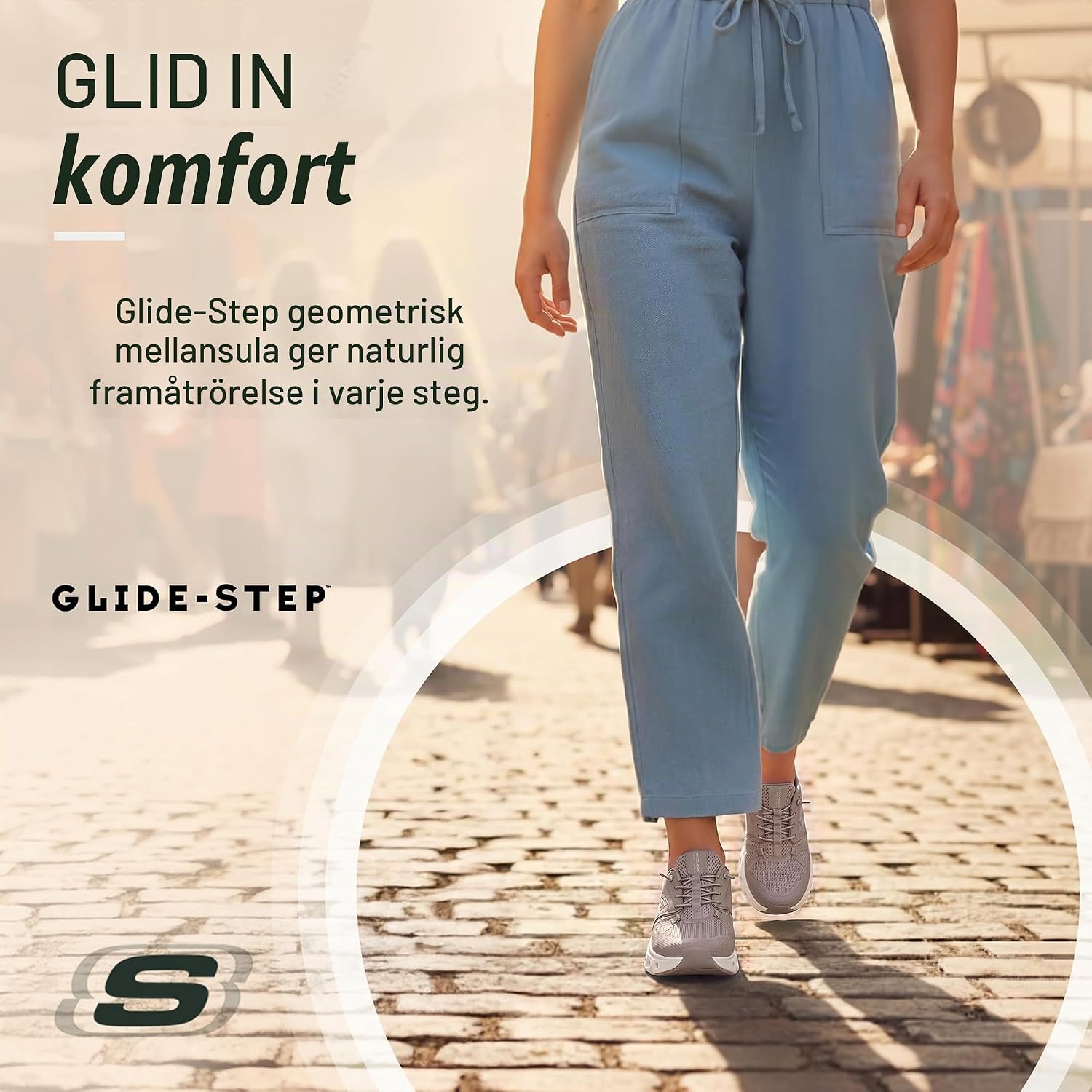 Thumbnail 5 de Skechers Glide-step Pro damsneaker – vegansk slip-in med mesh och minnesskum