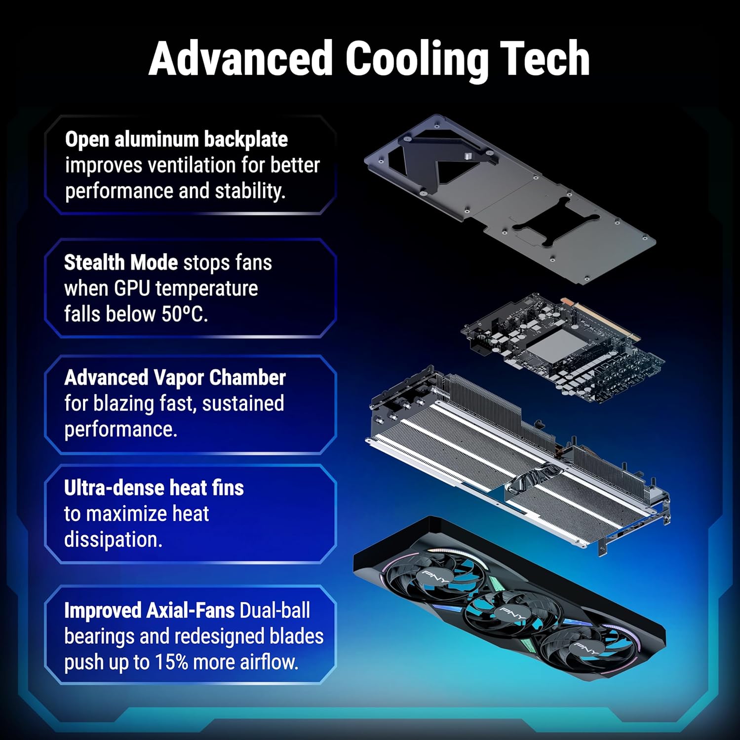 Thumbnail 2 de PNY GeForce RTX™ 5070Ti 16GB ARGB OC Triple Fan Graphics Card DLSS 4