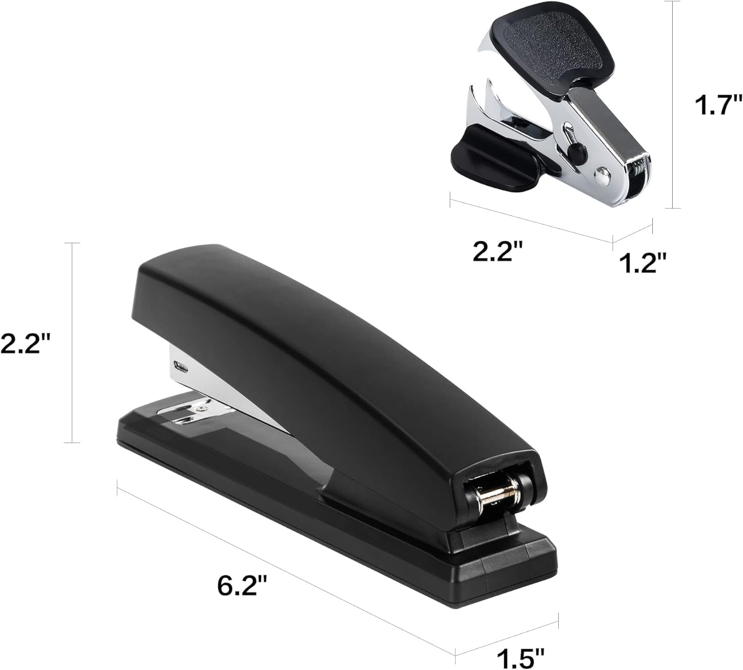 Thumbnail 5 de deli Desktop-Heftgerät für bis zu 80 mm Papierstärke inkl. 1000 Heftklammern (schwarz)