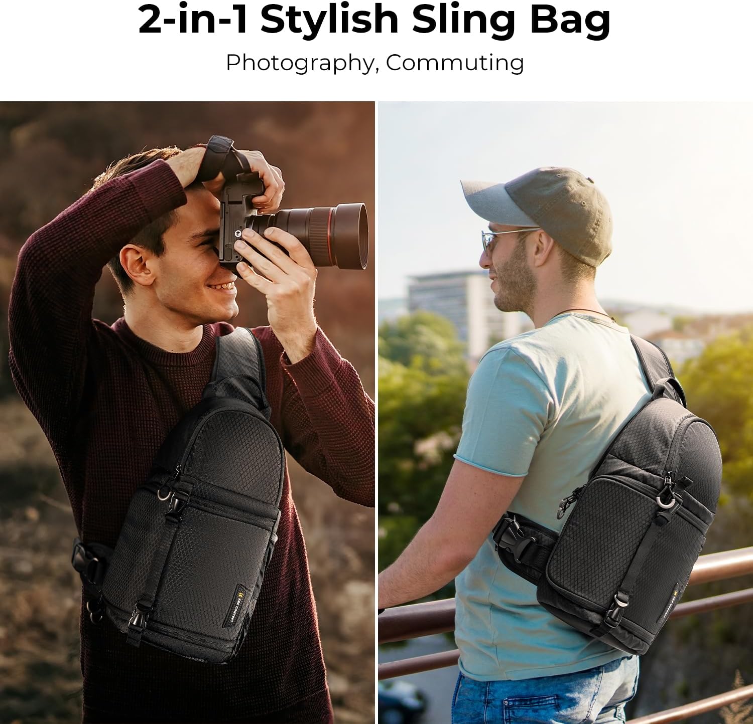 Thumbnail 2 de K&F CONCEPT Bolsa Sling 10L para Cámara