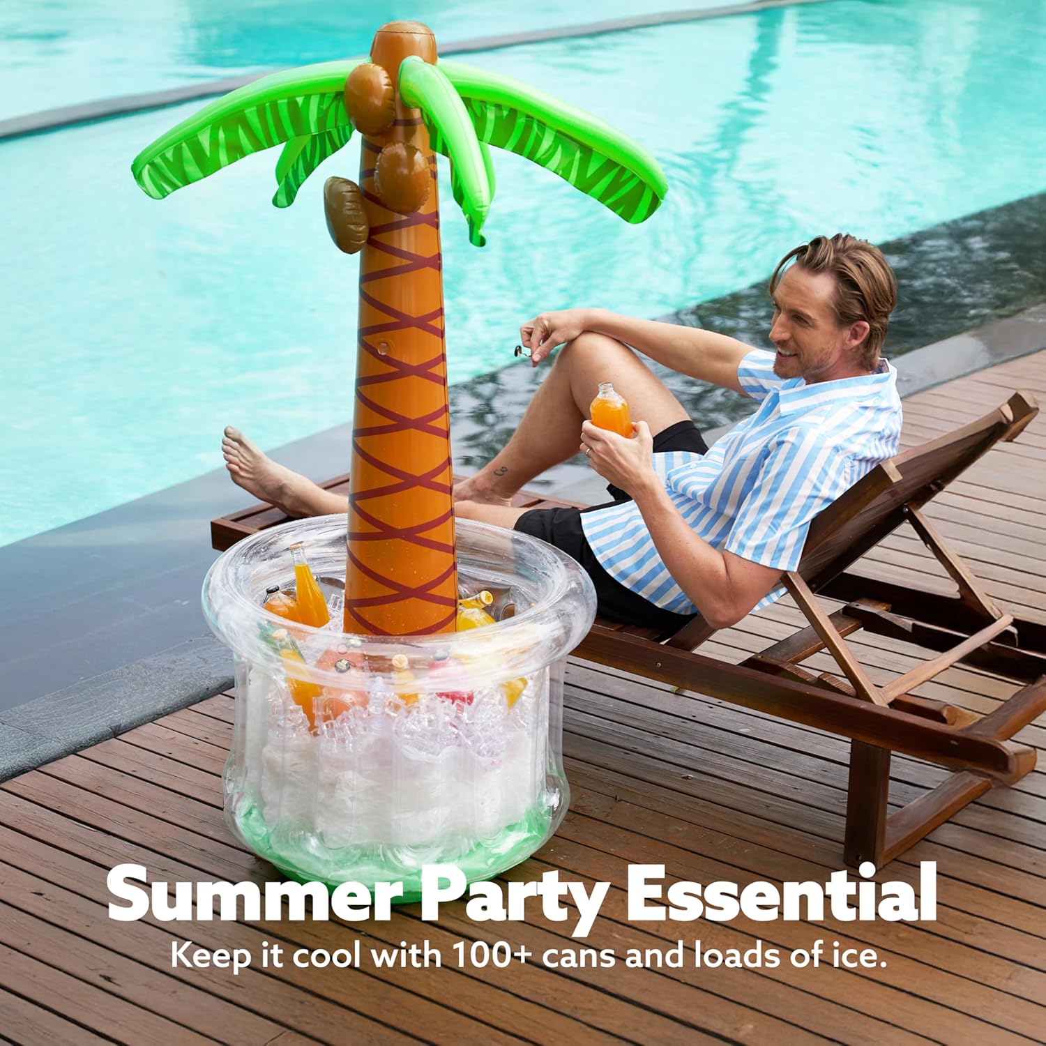Thumbnail 5 de JOYIN 60" Inflatable Palm Tree Cooler (Luau & beach theme drink cooler)