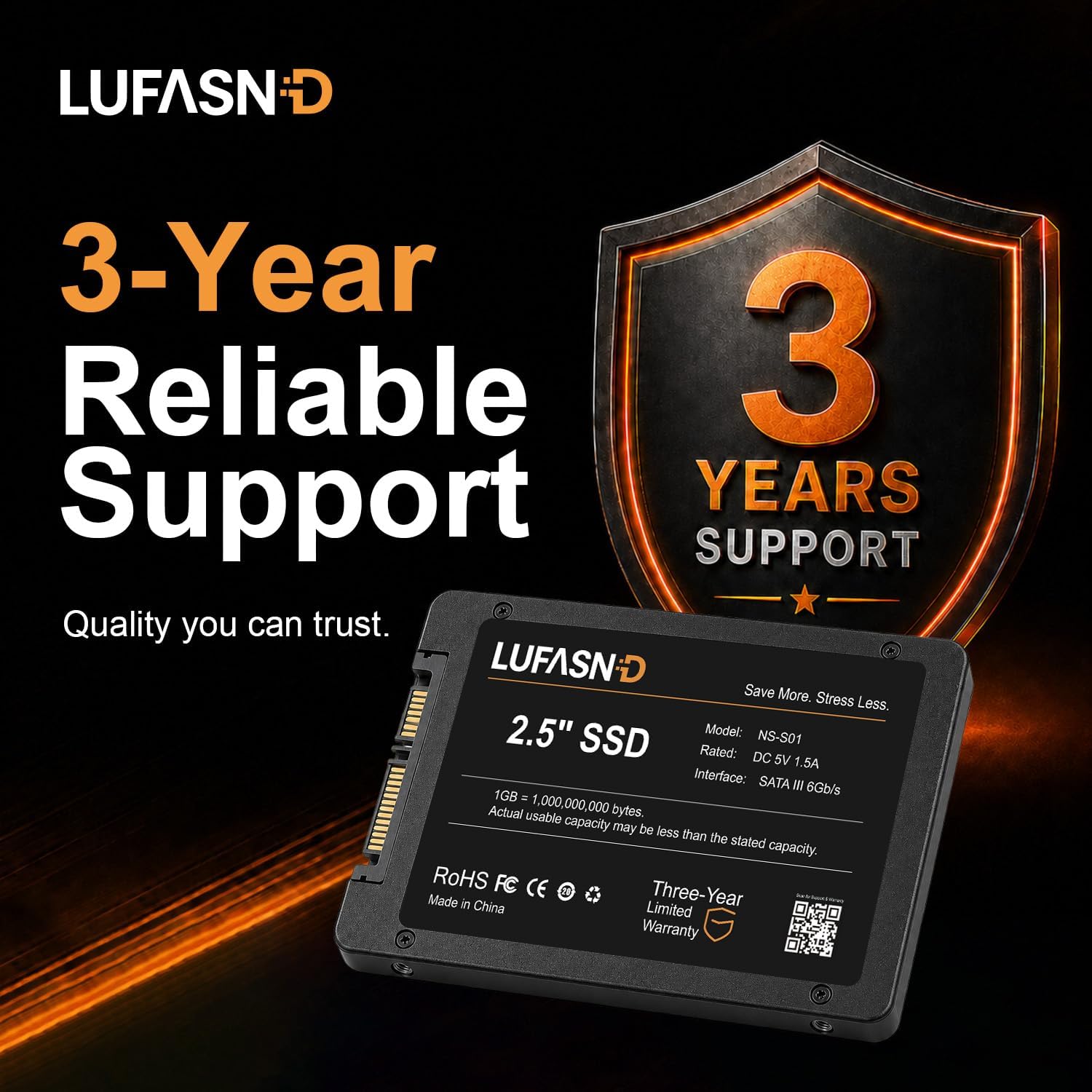 Thumbnail 6 de Lufasnd NS-S01 1TB 2.5-Inch SATA SSD, 3D NAND, 520MB/s Read