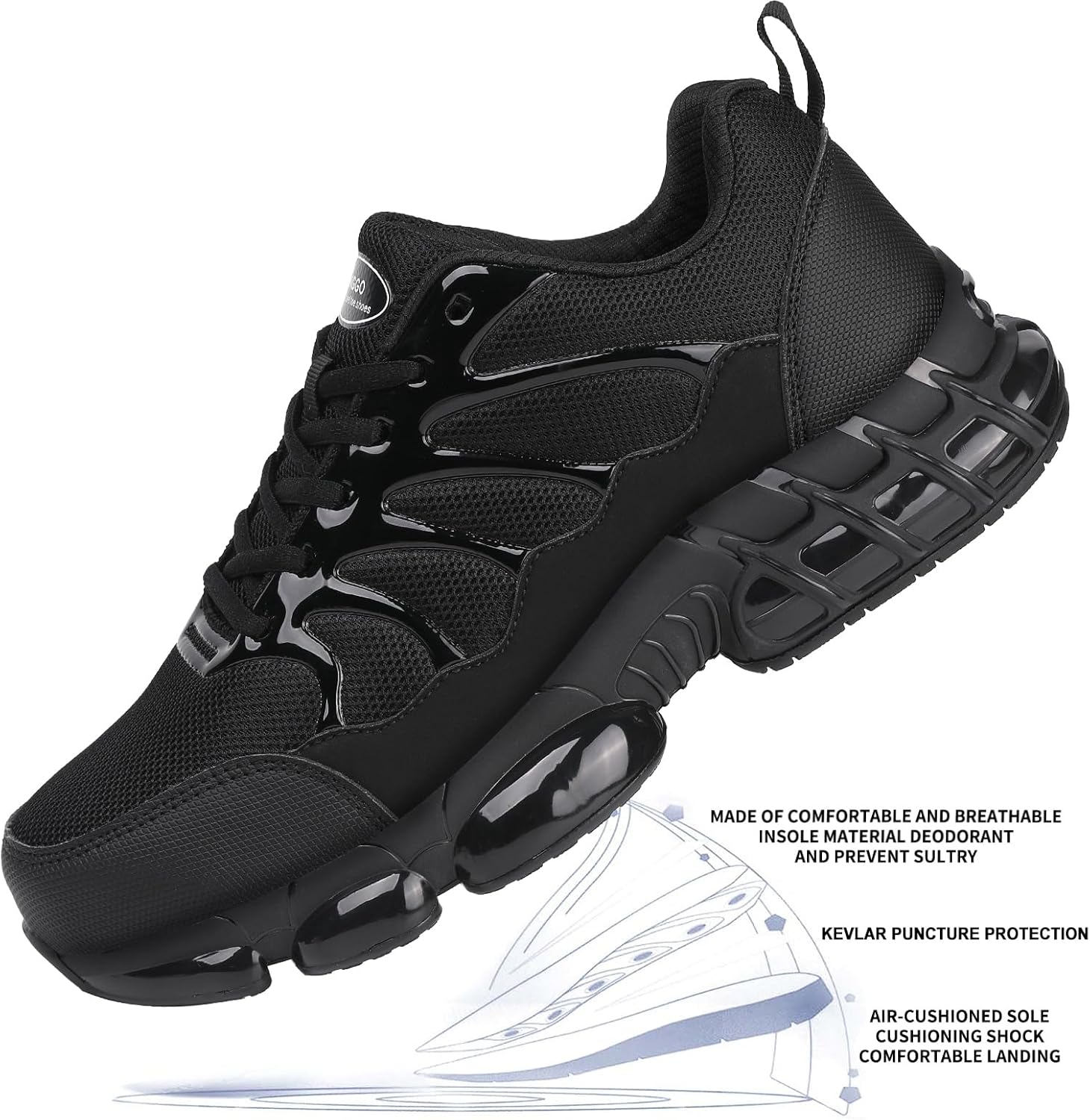 Thumbnail 6 de NIFOFISE Steel Toe Cap Trainers for Men & Women – Lightweight, Breathable Safety Trainers