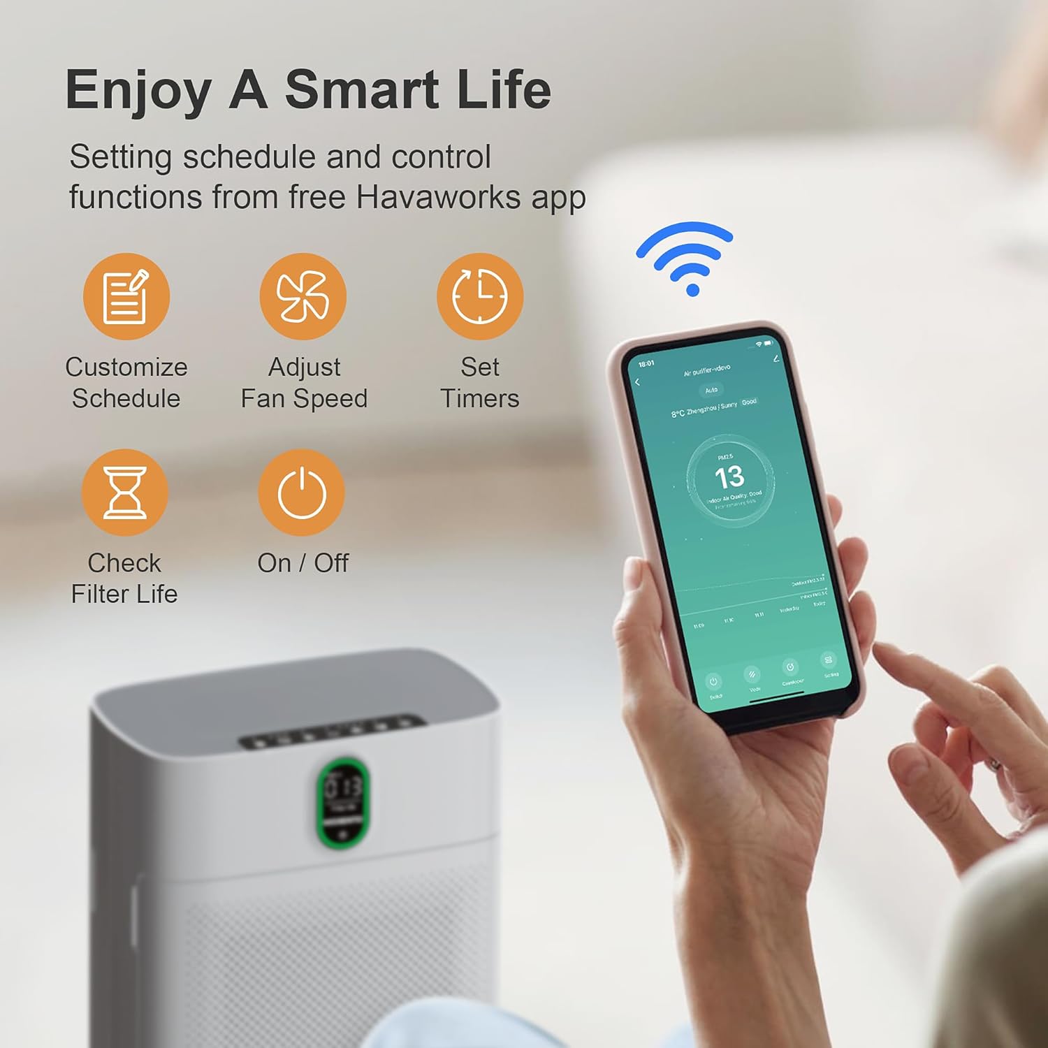 Thumbnail 3 de MORENTO Smart Air Purifier for 1076 ft² rooms 🌬