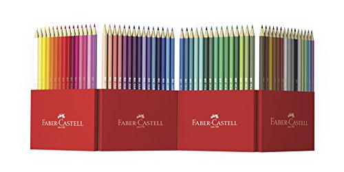 Detalle de FABER-CASTELL Coffret Castle, 60 crayons de couleur – Crayons en bois à mine de 3,6 et forme hexagonale