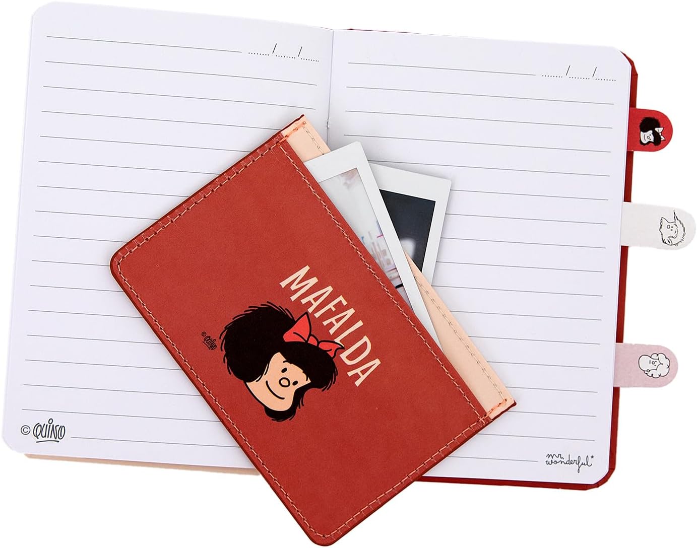 Thumbnail 4 de Mr. Wonderful – Set A6: cahier, porte-cartes et marque-pages adhésifs (Mafalda)