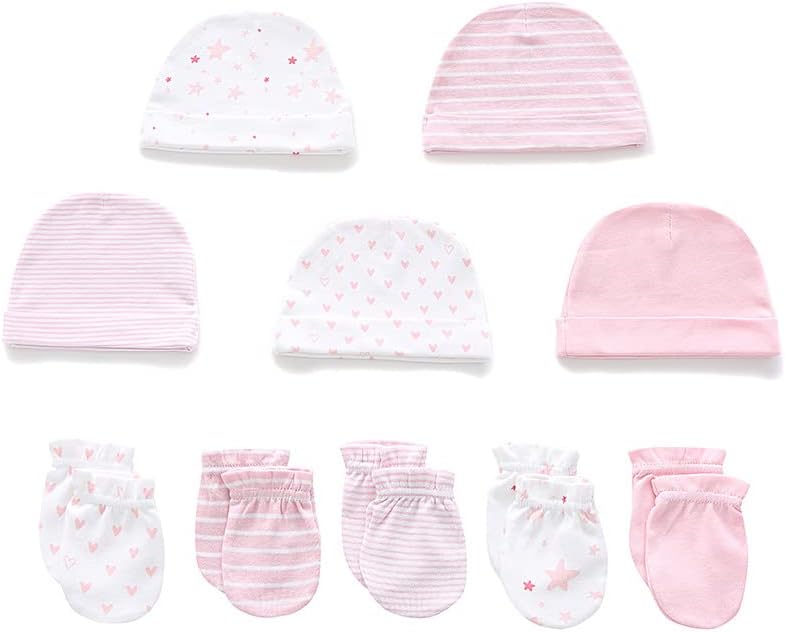Detalle de Chamie Baby Outfits: Vests, Pants, Caps & Mittens Set for Newborns 0–6 Months