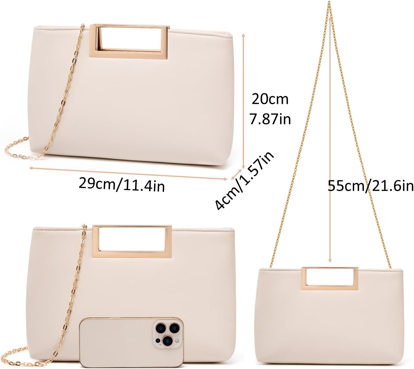 Detalle 2 de DETARA PU Leather Clutch