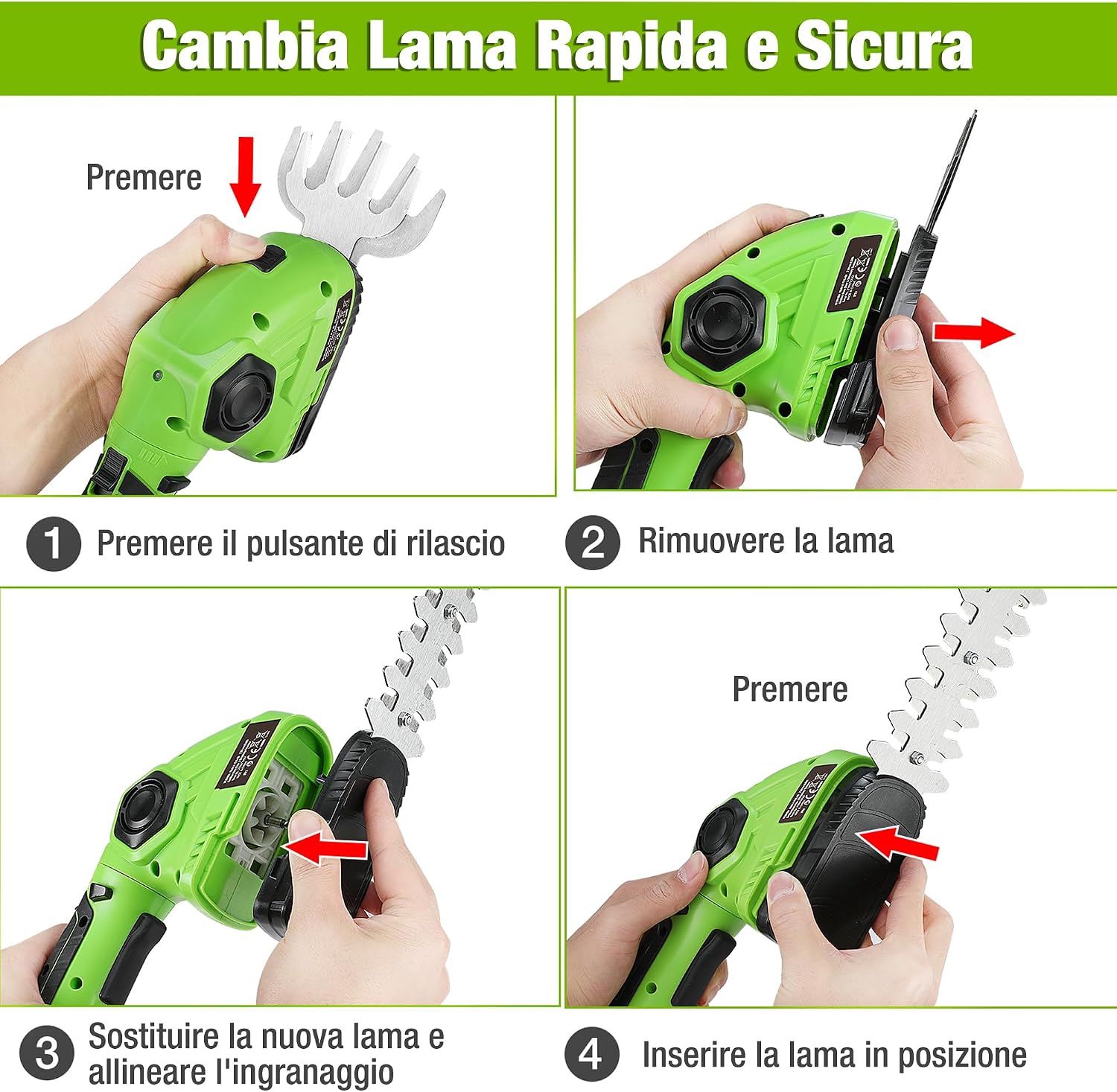 Thumbnail 6 de WORKPRO Cesoia Elettrica 7,2V