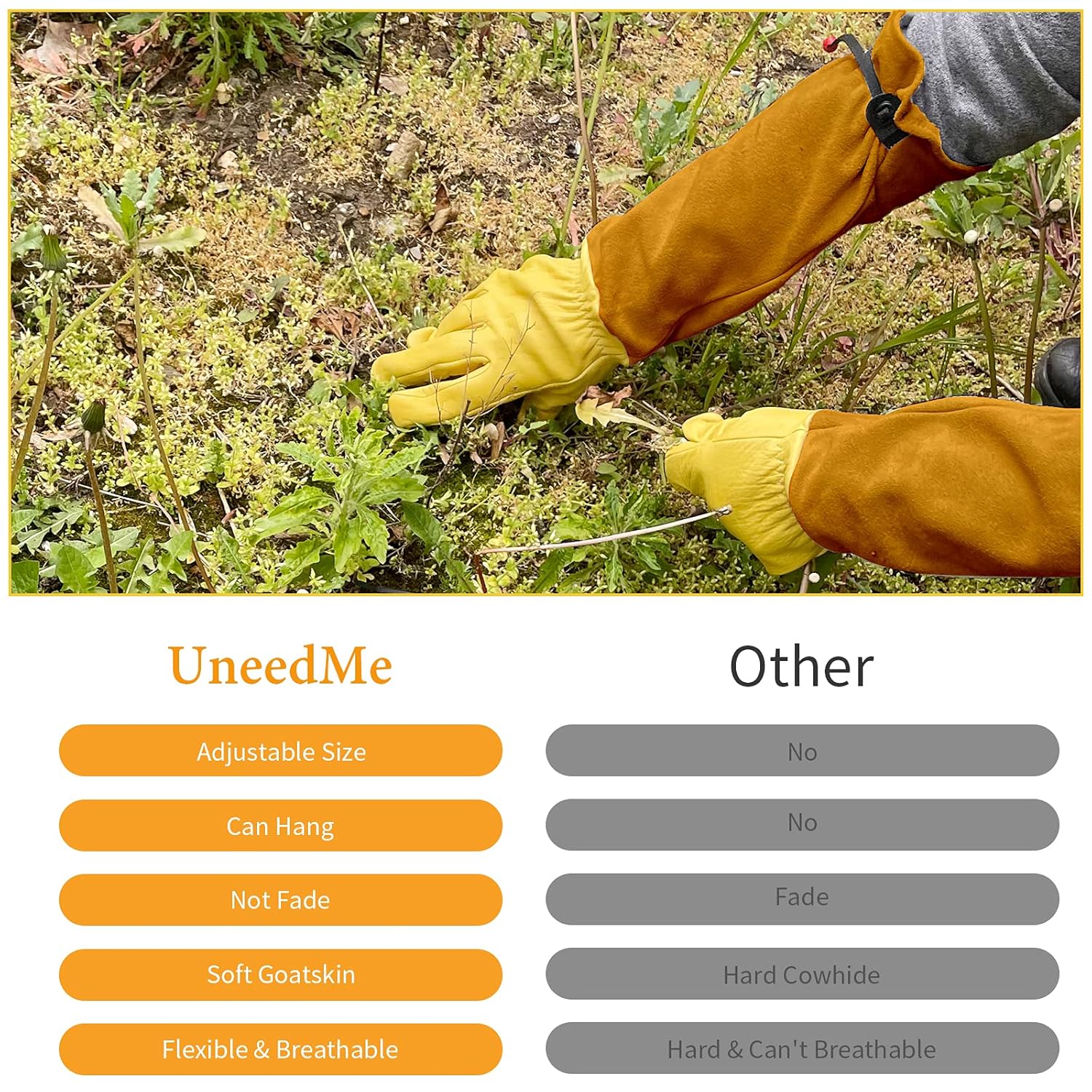 Detalle de Heavy duty thorn proof gardening gloves