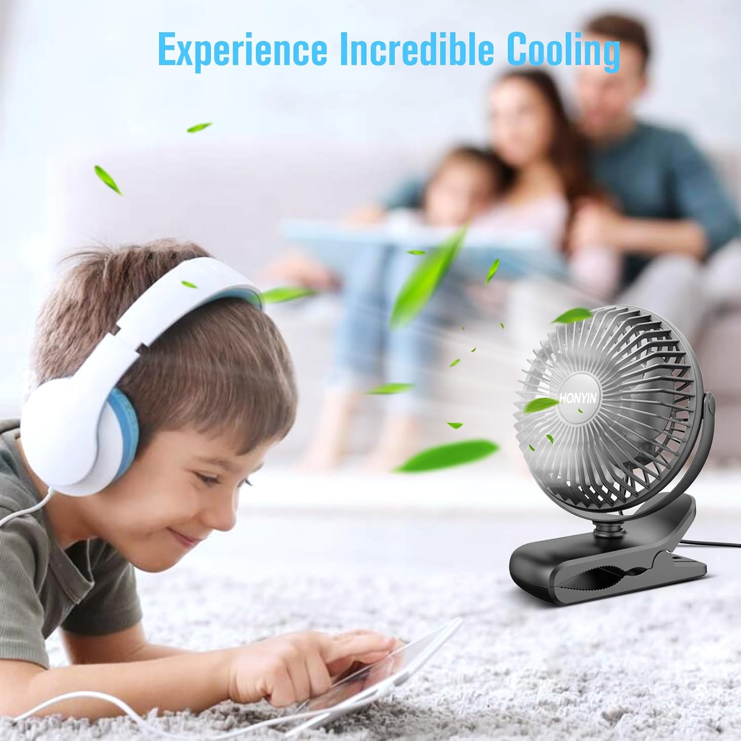 Thumbnail 4 de HONYIN Mini USB Clip Fan