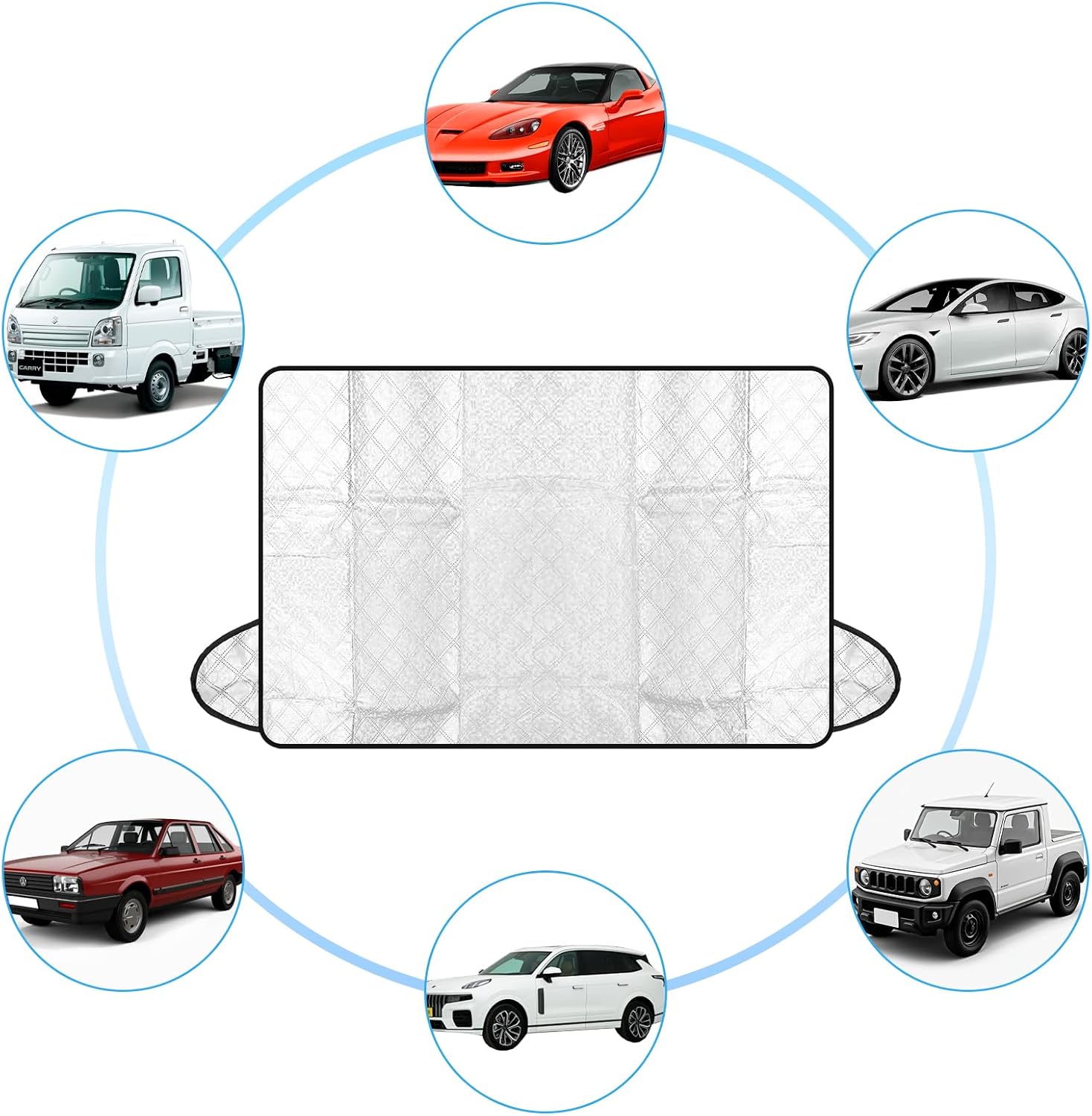 Thumbnail 6 de Griwuut Car Windscreen Cover 145 x 95 cm