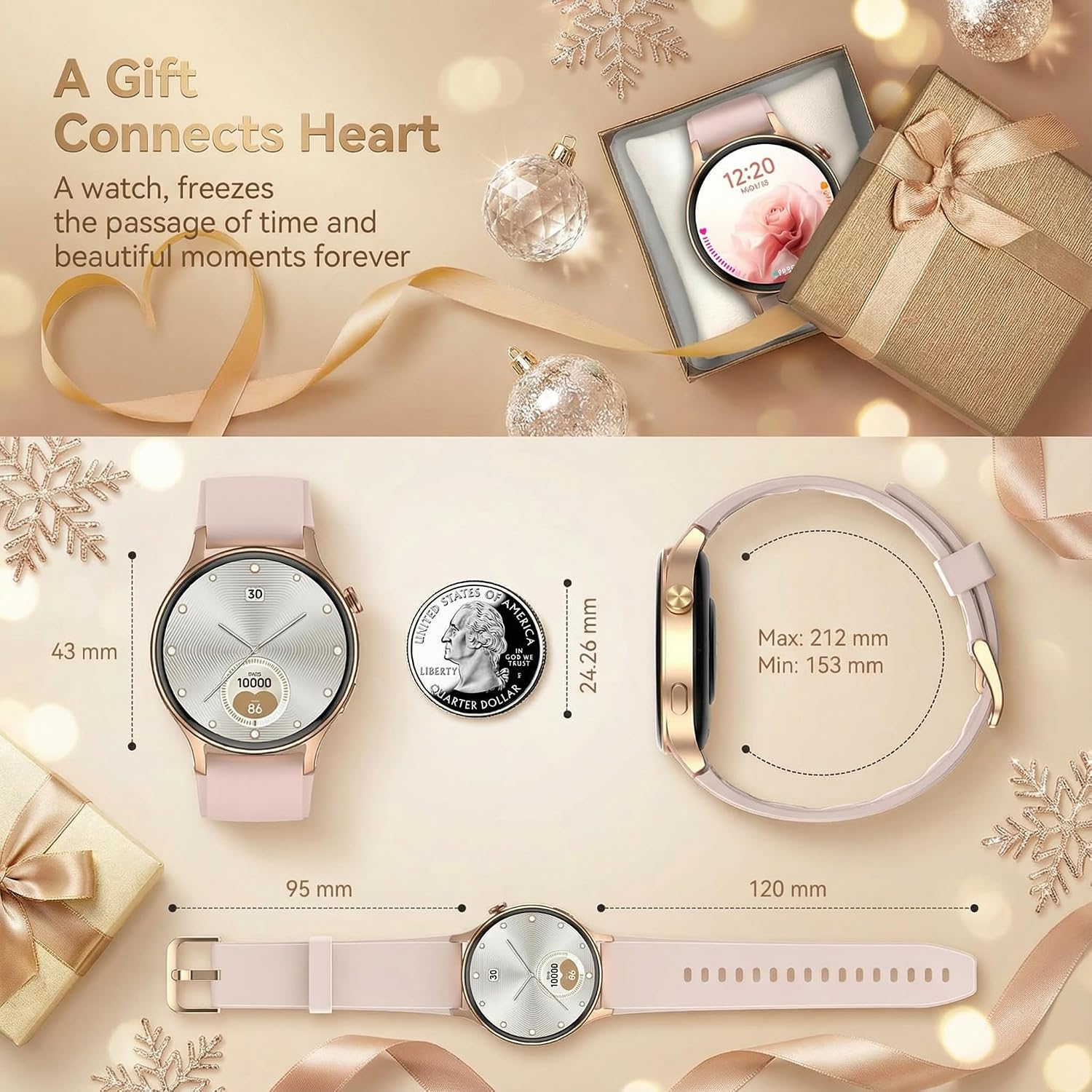 Thumbnail 5 de aeac Smart Watch for Women 1.32" AMOLED