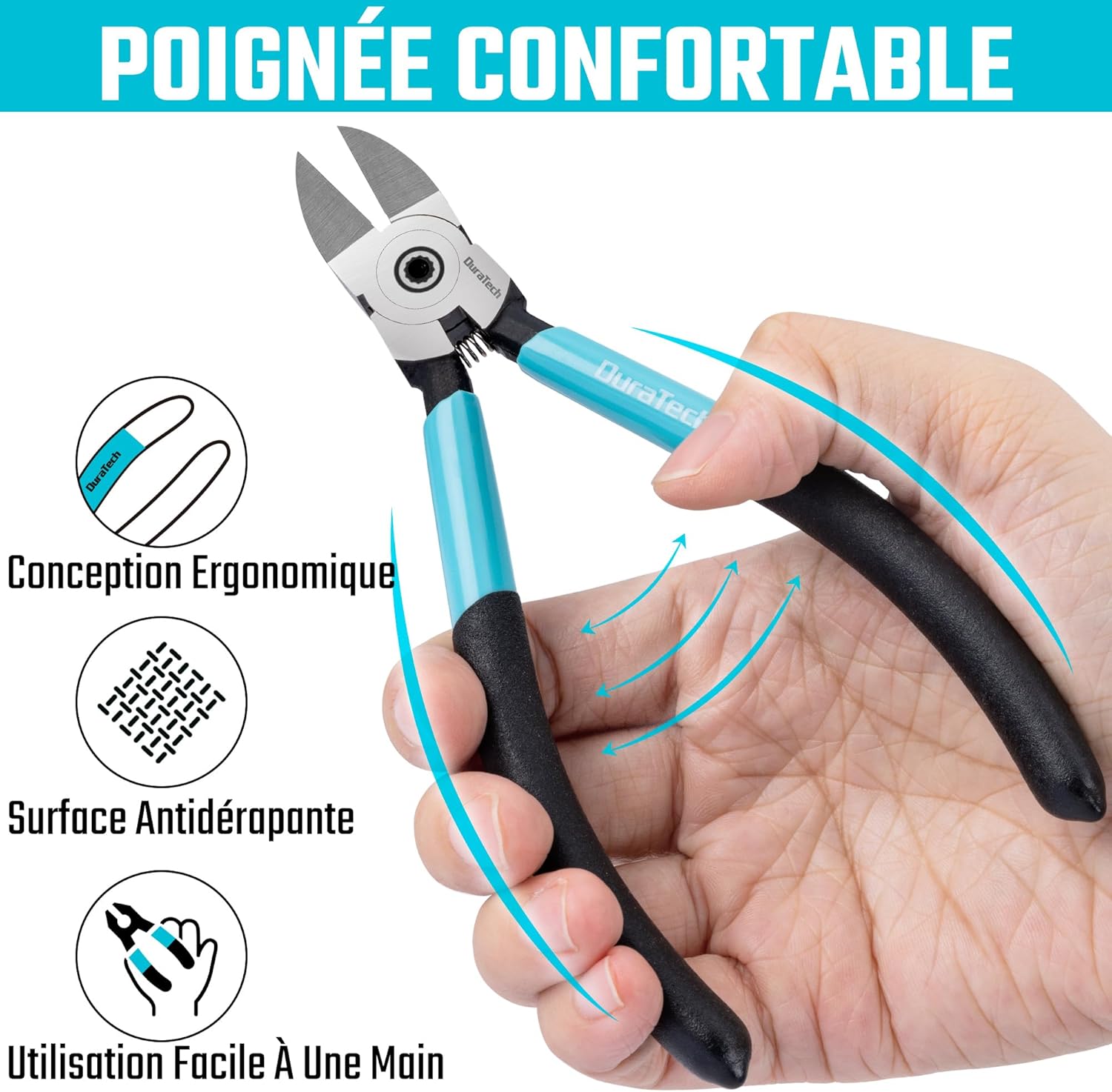 Detalle 2 de DURATECH Pince coupante diagonale 158 mm