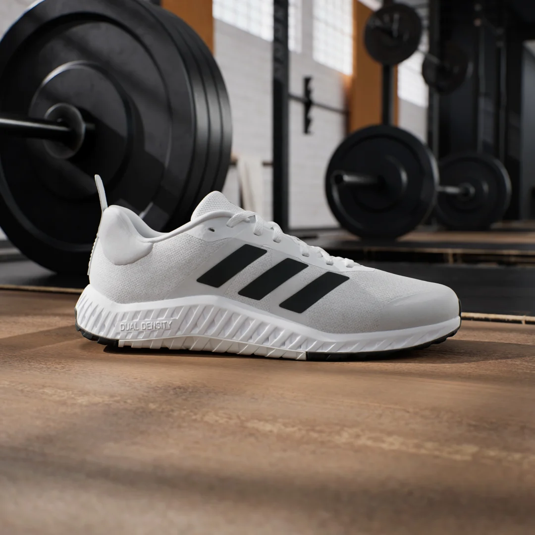 Detalle 2 de Zapatilla de training Everyset de Adidas: blanco puro para entrenamientos versátiles
