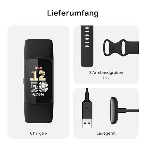 Thumbnail 8 de Fitbit Charge 6: Aktivitätstracker mit Google Health Premium, GPS und 7 Tagen Akkulaufzeit