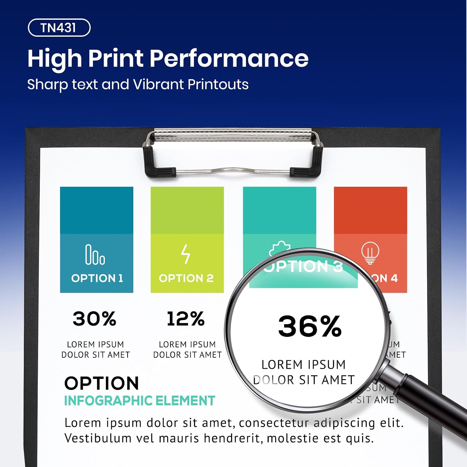 Detalle 1 de Topcolor TN431 toner cartridge set