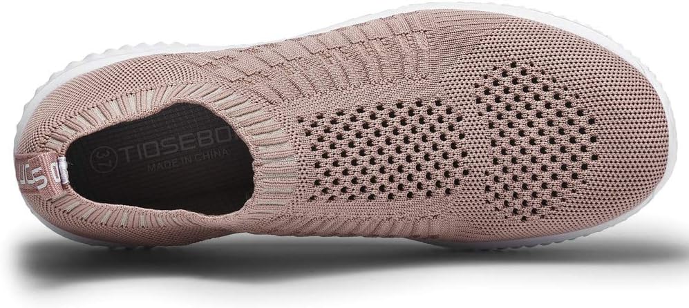 Detalle de TIOSEBON Ladies Breathable Mesh Running Shoes: Lightweight, Easy On/Off Trainers