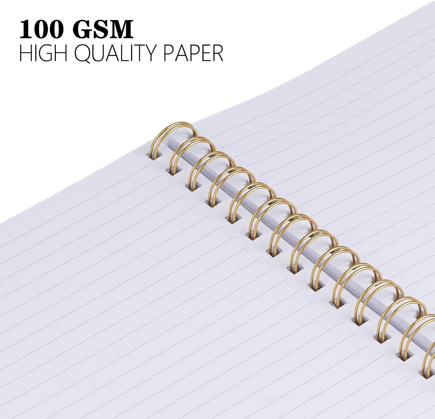 Thumbnail 3 de A4 Notebook (200 pages) – 100gsm lined paper, PVC waterproof hard cover, wirebound spiral – Pink, 21.5 x 28.5cm