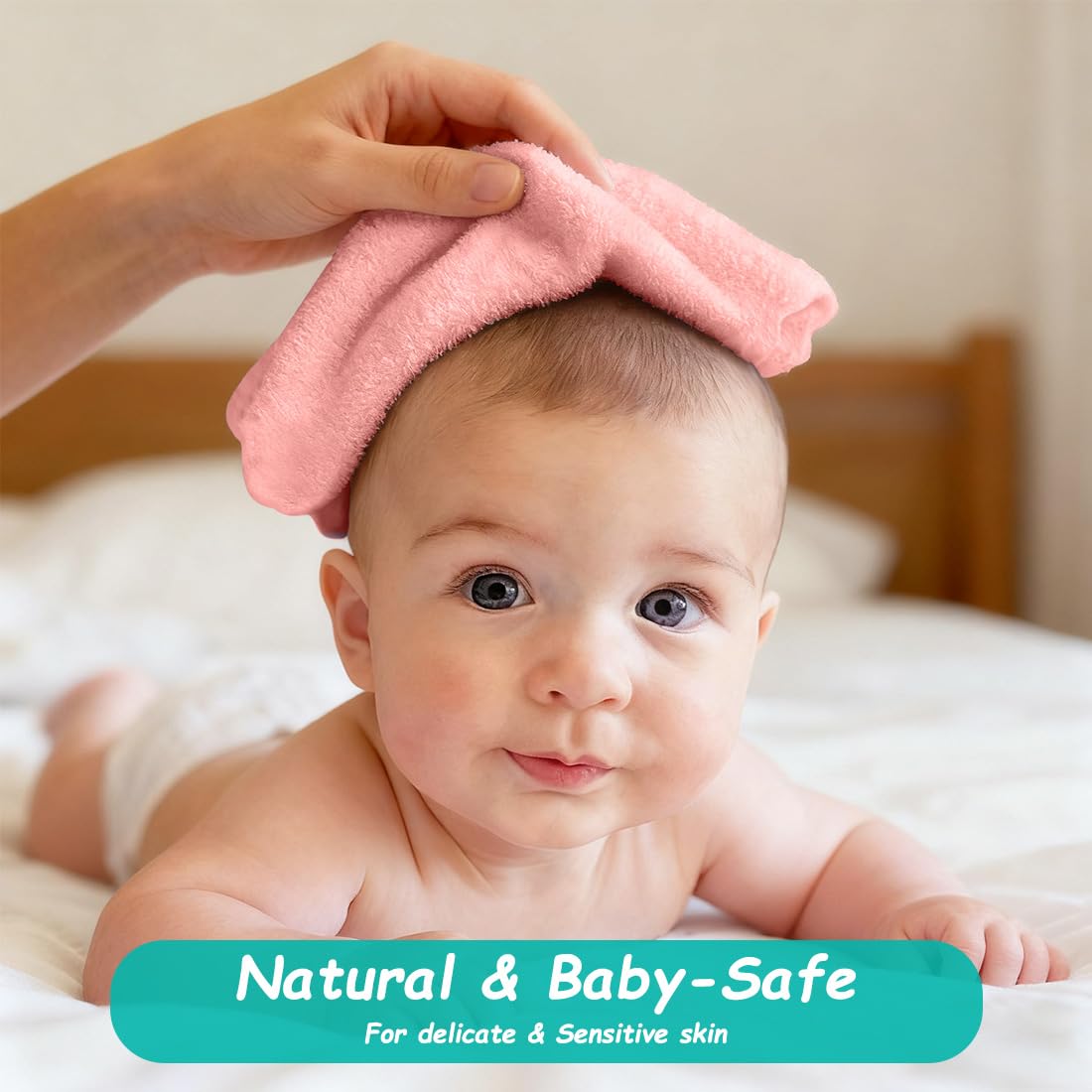 Detalle 2 de HOMEXCEL Baby Washcloths 7 x 9 in
