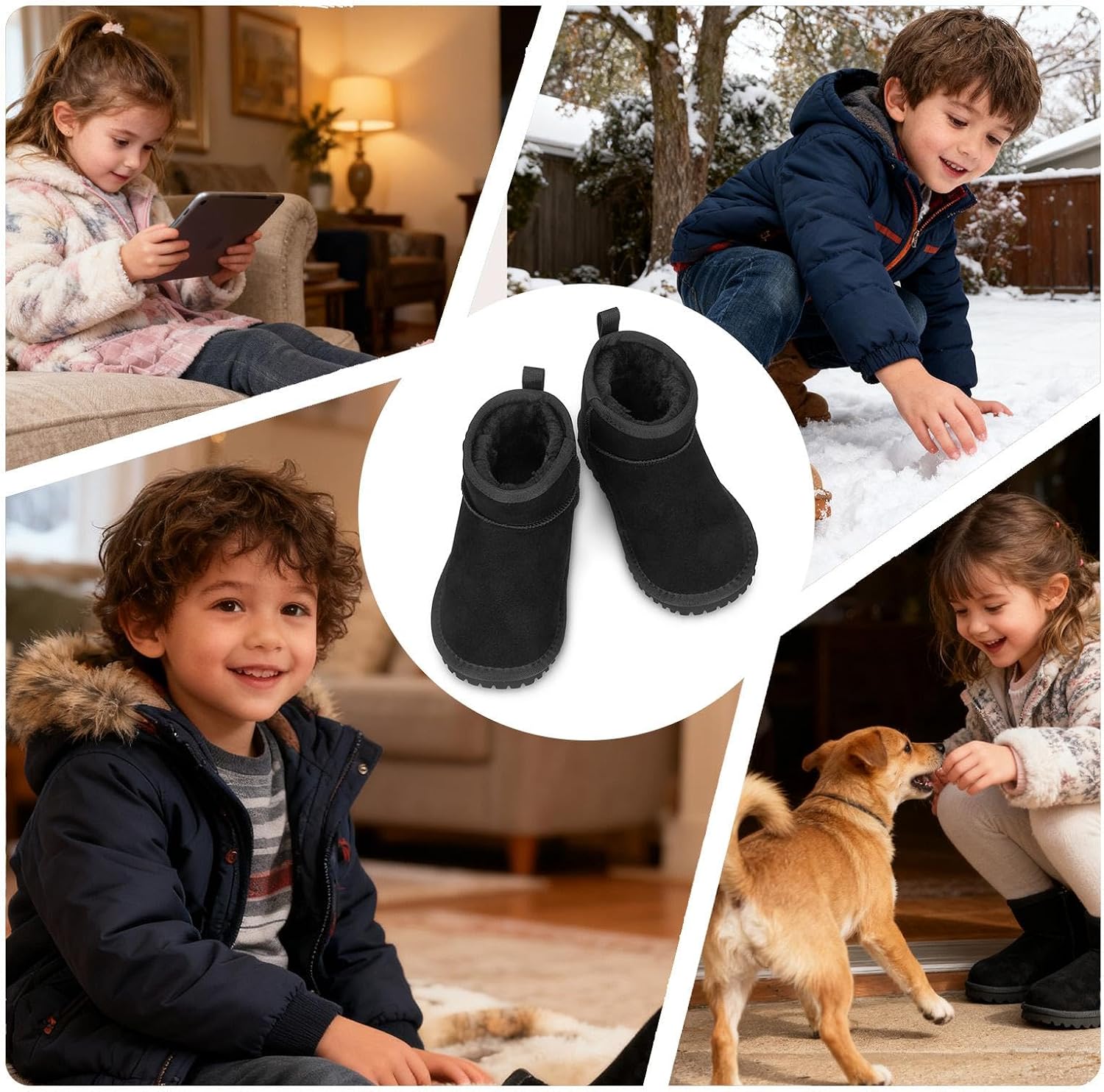 Detalle 2 de Mishansha Bottines d'hiver enfant 24-36
