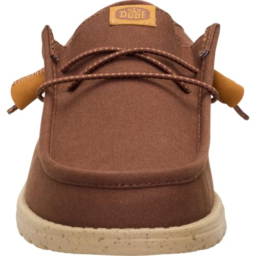 Detalle de HEYDUDE Men Wally Canvas Brown Casual Moccasin 47 EU