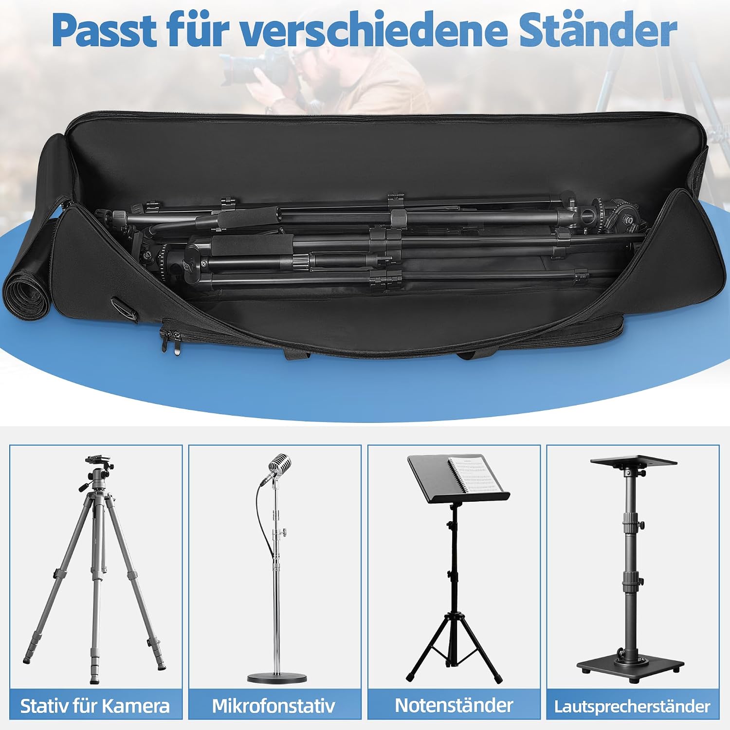 Detalle 2 de OUUTMEE Tragbare Stativtasche 127 cm