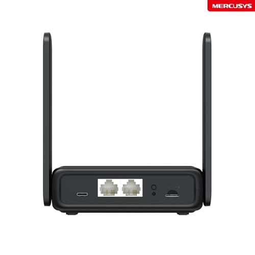 Detalle de Mercusys MB113-4G: Router 4G con VPN y powerbank USB-C, Wi‑Fi N300