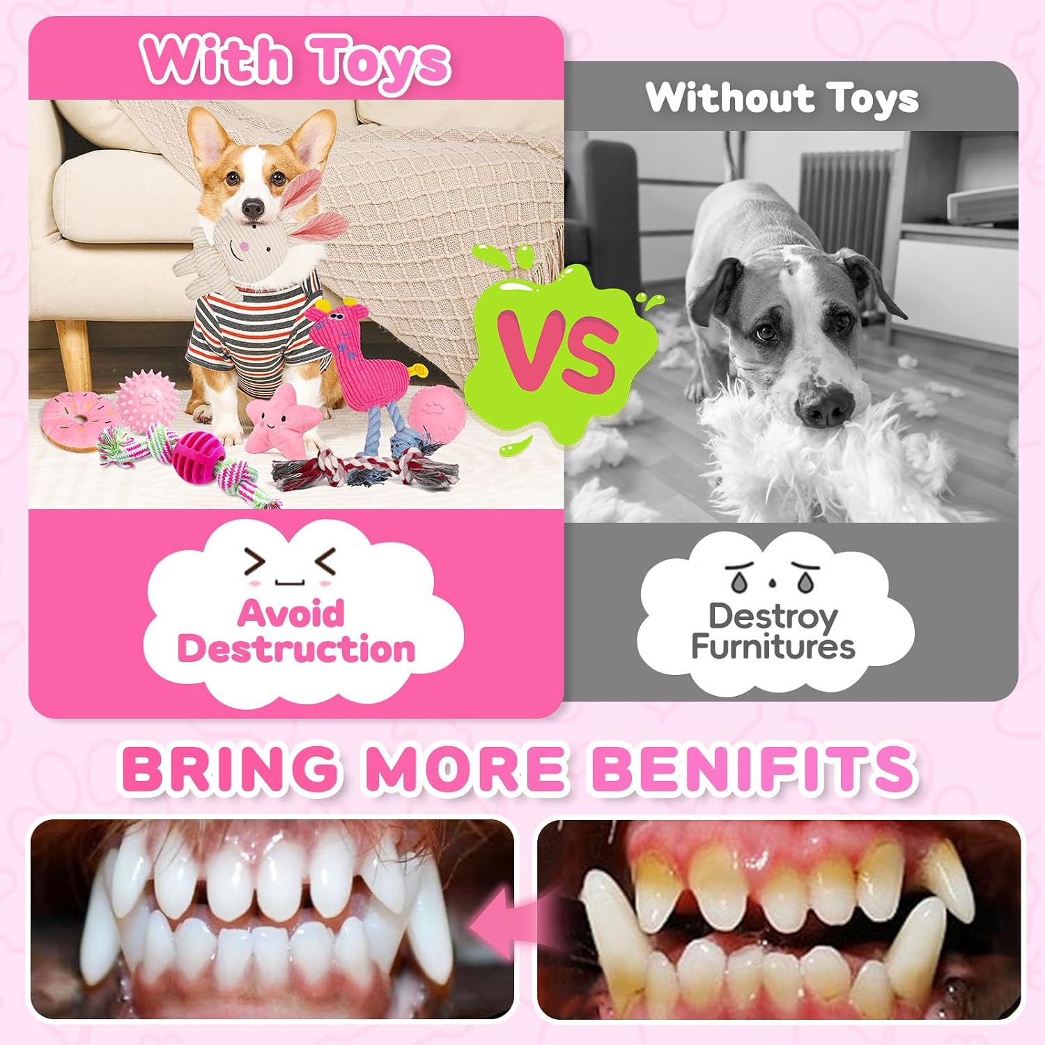 Thumbnail 5 de 2TRUL 8 Pack Puppy Teething Toys