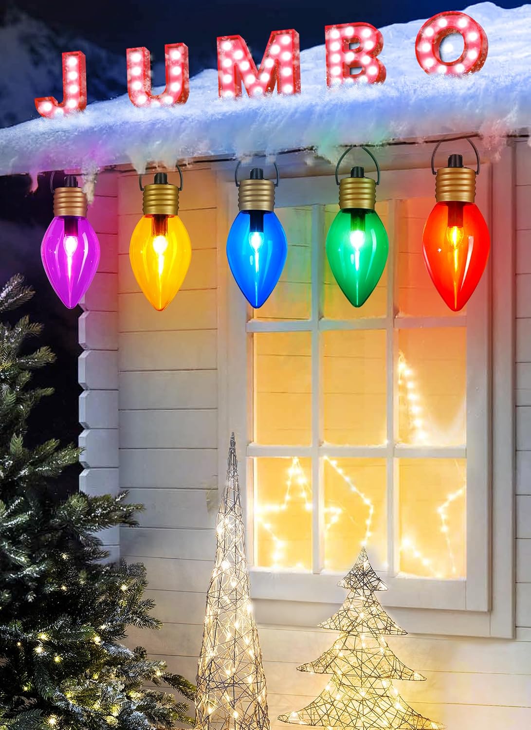 Thumbnail 1 de Jumbo C9 Christmas Pathway Lights, 5 Bulbs
