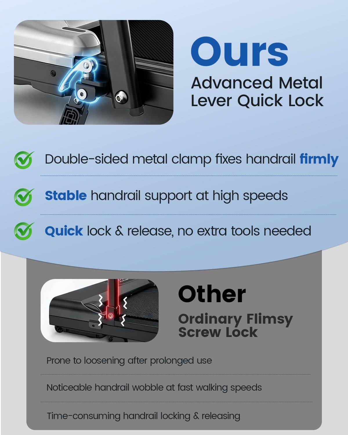 Thumbnail 4 de Viamotion Walking Pad Treadmill for Home with Incline and Handle Bar