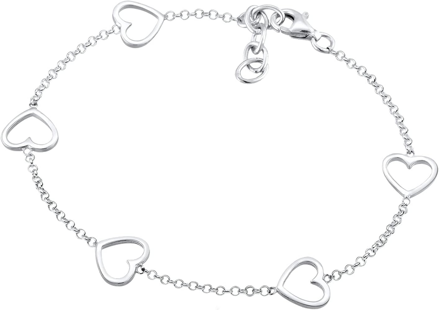 Detalle 2 de Elli Damen Gliederarmband 925 Sterling Silber 16 cm