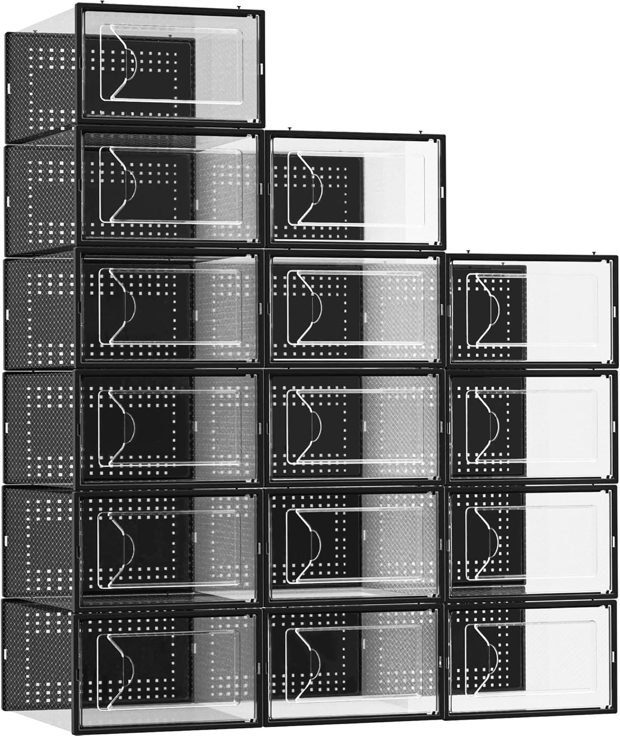 Foluck Shoe Storage Box 15-Pack for Sneakers
