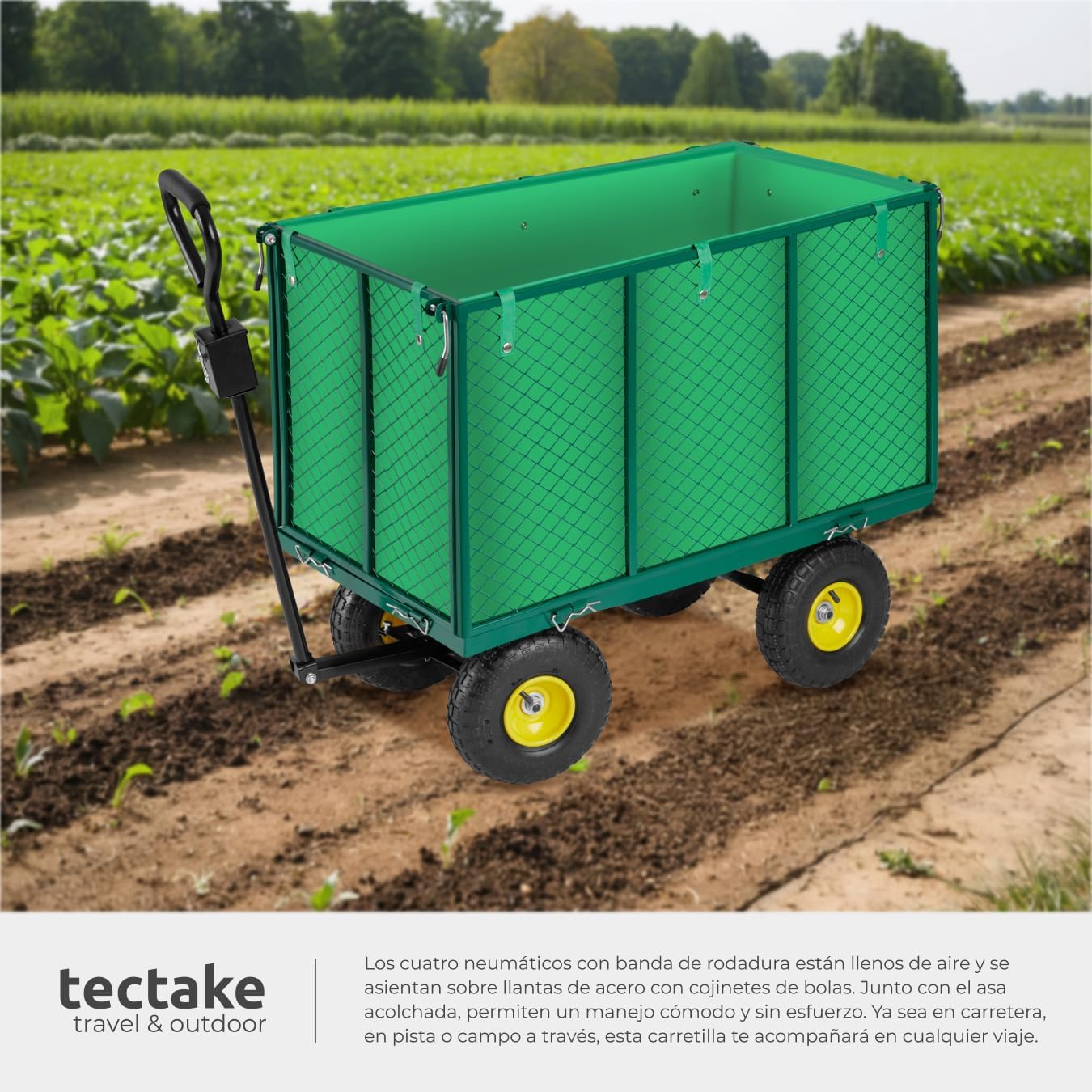 Detalle 2 de TecTake® Carro de Mano Plegable XXL 108 cm