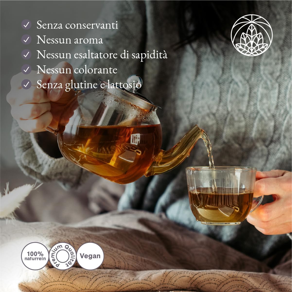 Detalle de Tisana alla radice di valeriana Monte Nativo (200 g) – Valeriana officinalis, puro e delicato