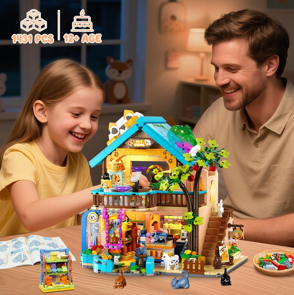 Thumbnail 4 de INSOON City Haustierladen Bauspielzeug 1431 Stück