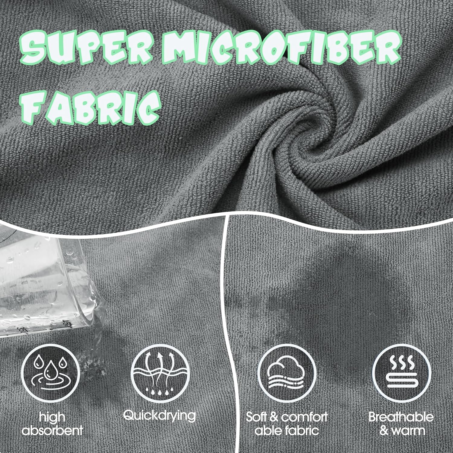 Detalle 2 de HezzLuv Microfiber Quick Drying Dog Coat