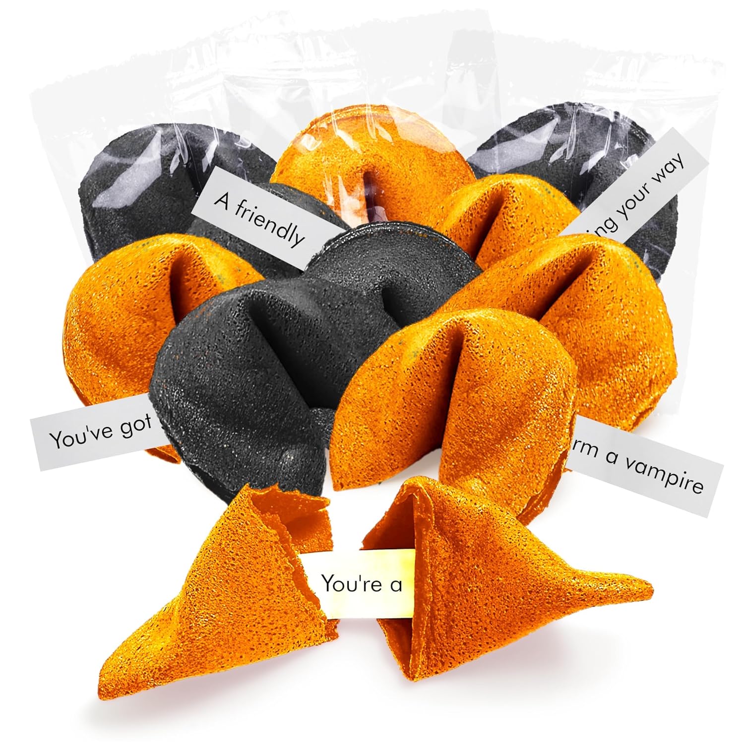 Detalle de 4E's Novelty Halloween Fortune Cookies, 20 Individually Wrapped Treats