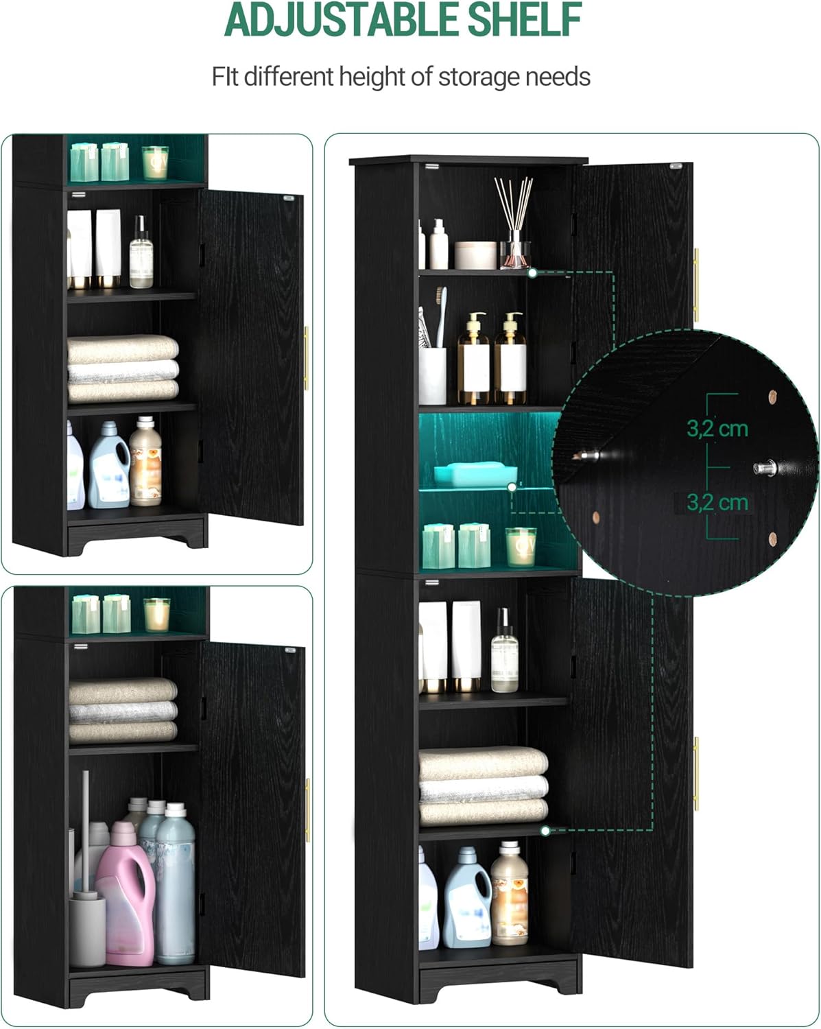 Thumbnail 5 de Hzuaneri SC28204X Mobile bagno 30 x 40 x 170 cm