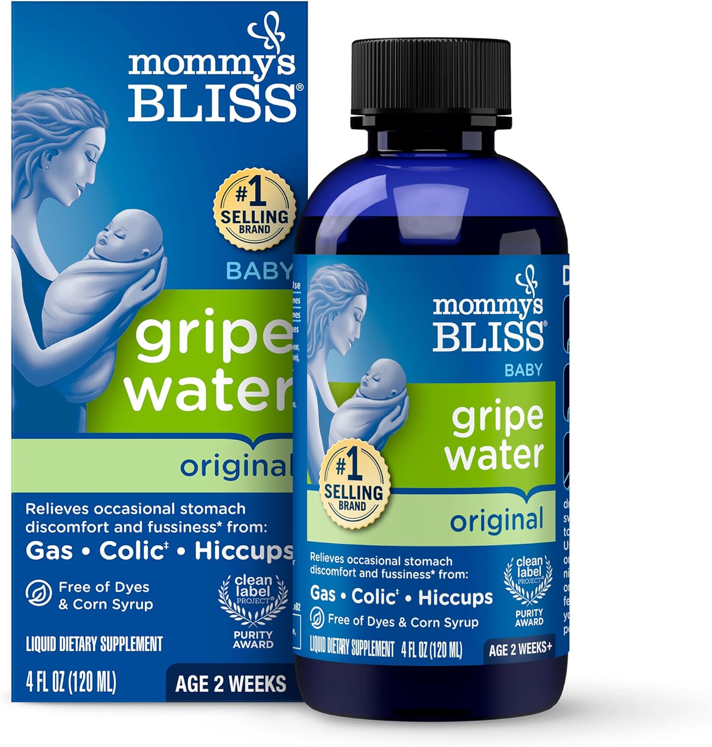 Detalle de Mommy's Bliss Gripe Water Original — Infant Gas & Colic Relief (4 oz)