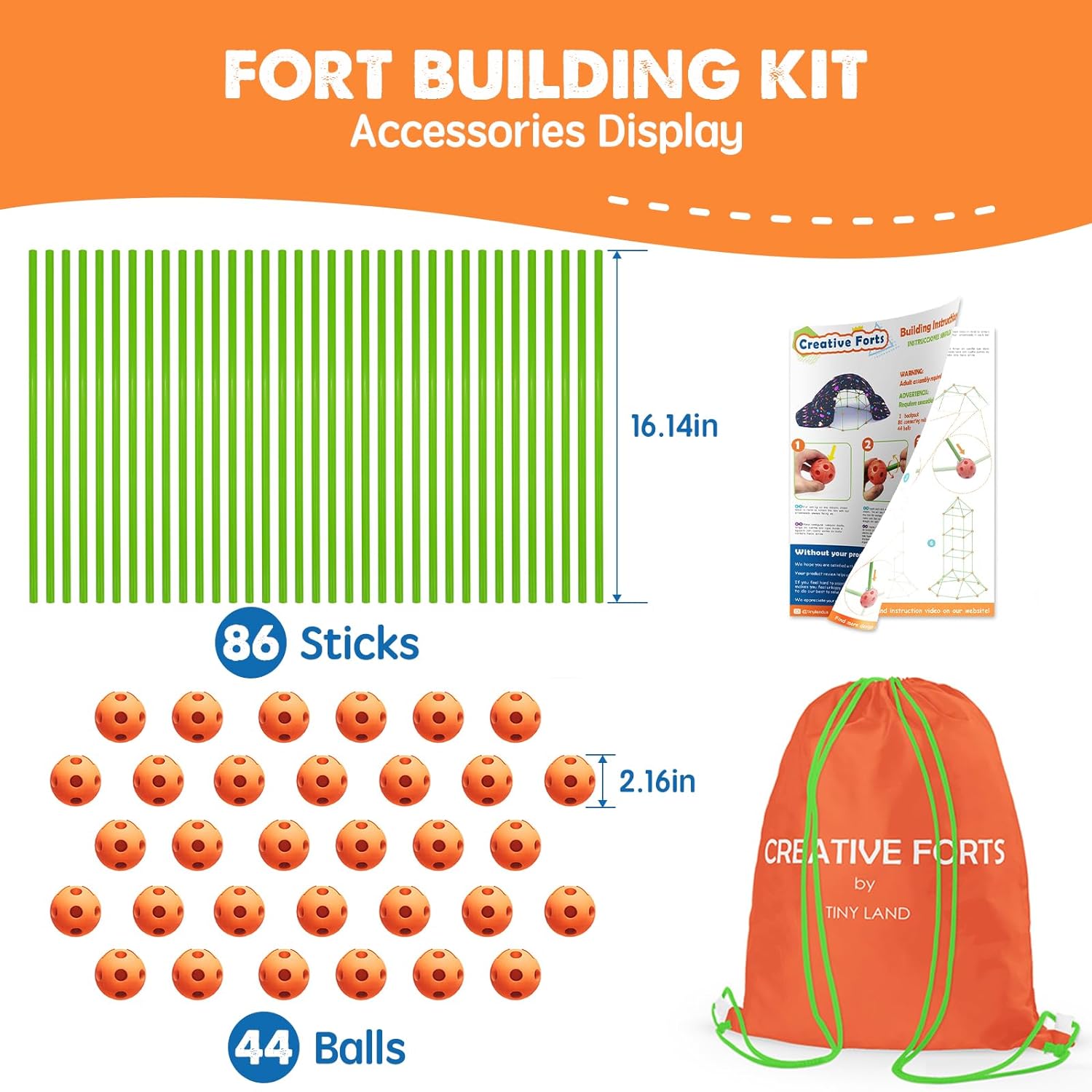 Detalle 2 de Tiny Land Fort Building Kit 130-piece