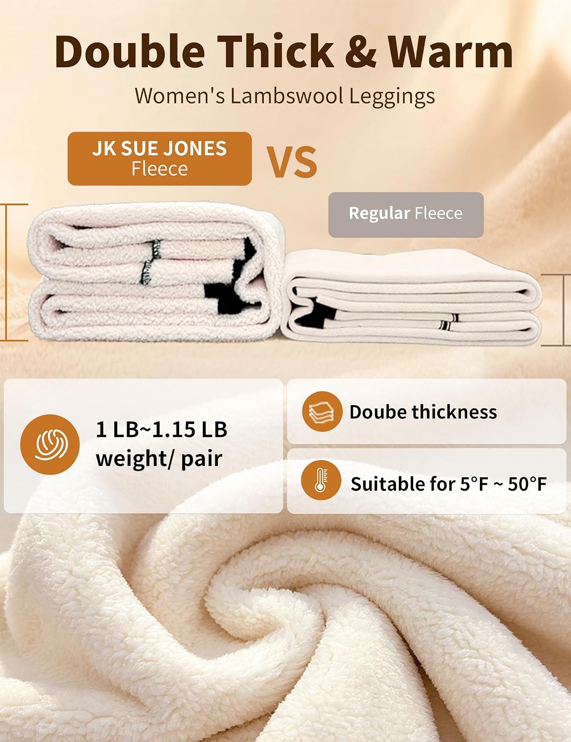 Thumbnail 4 de JK SUE JONES Thermal Fleece Leggings High Waist
