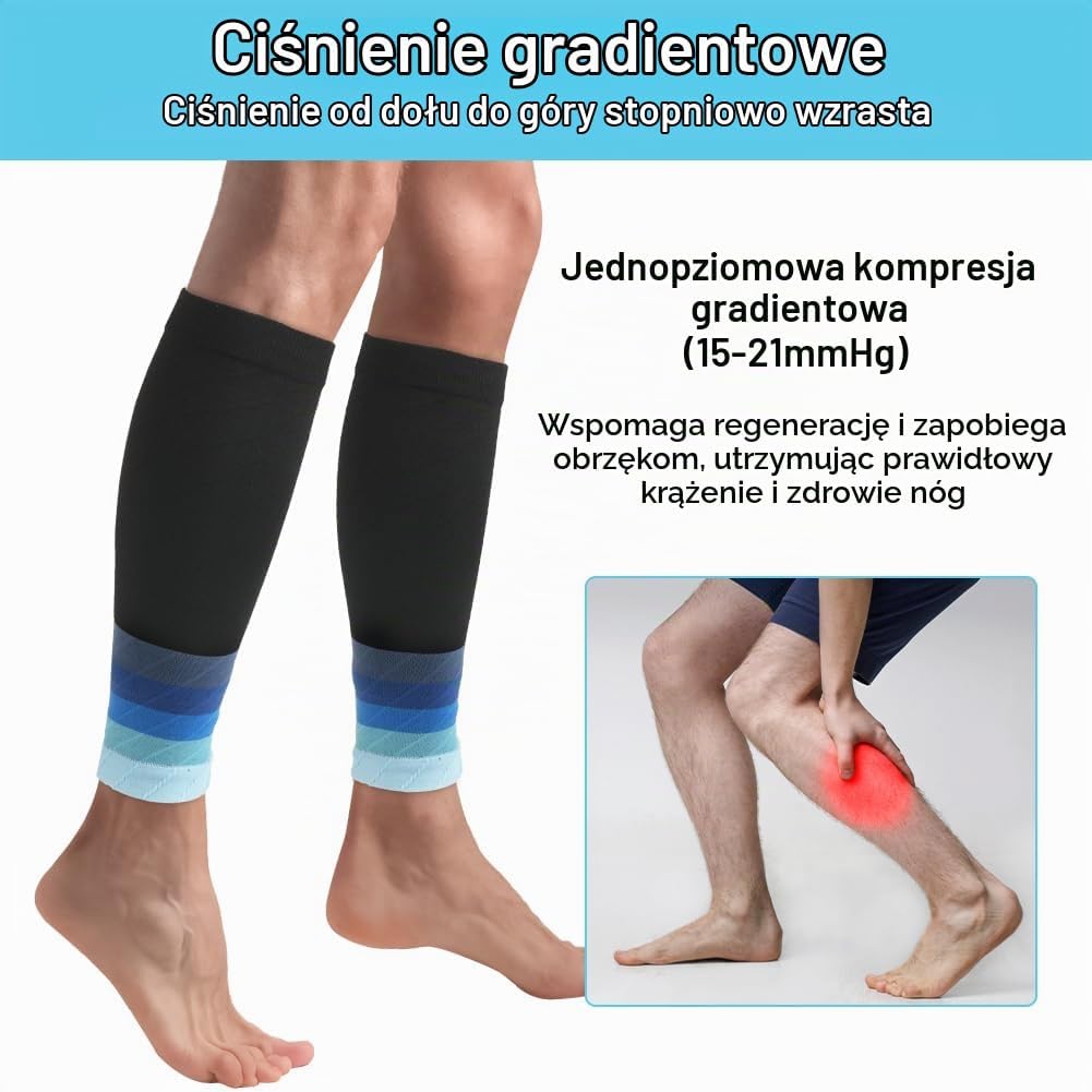 Detalle 2 de ACWOO 3937743 opaski kompresyjne na łydki 15–21 mmHg do sportu