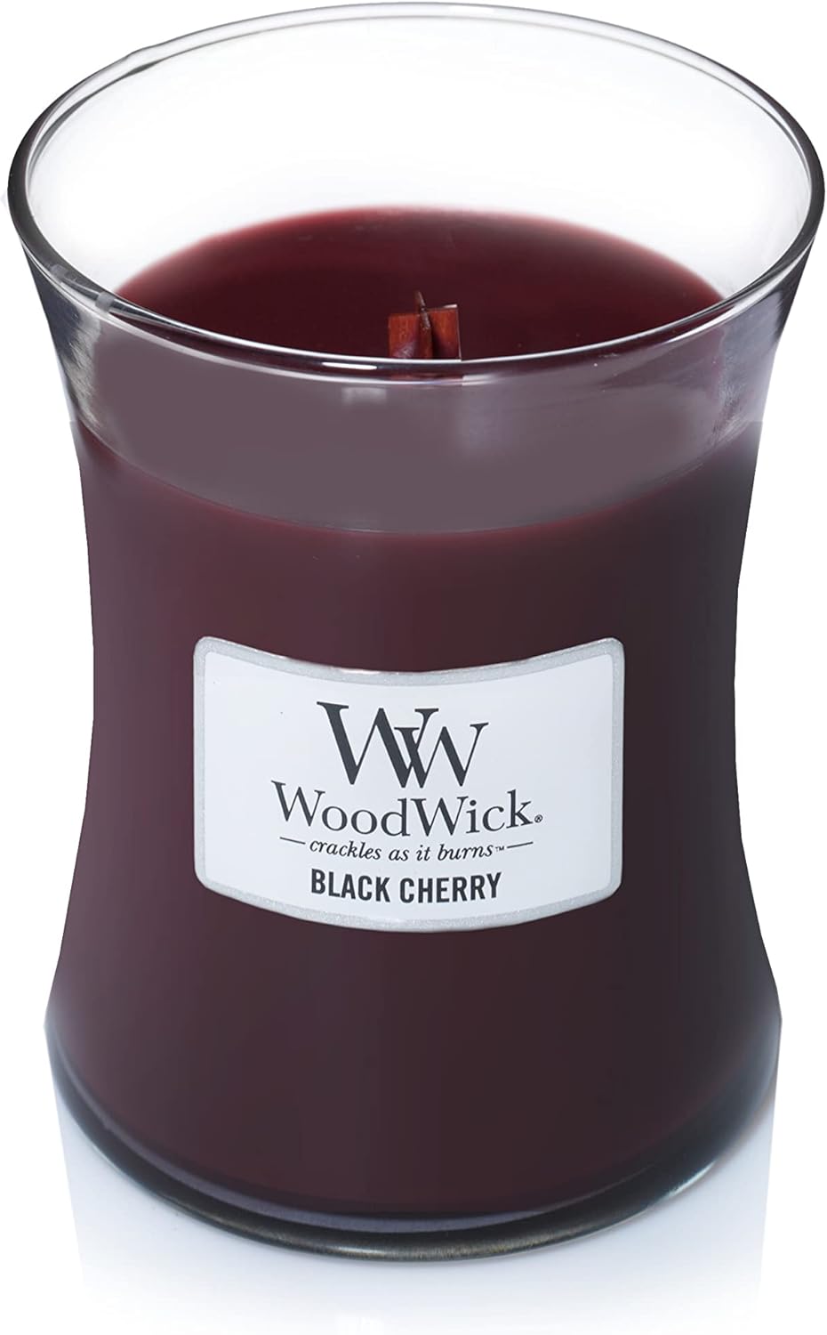 Detalle 2 de WoodWick bougie parfumée moyenne Cerise Griotte avec mèche en bois crépitante