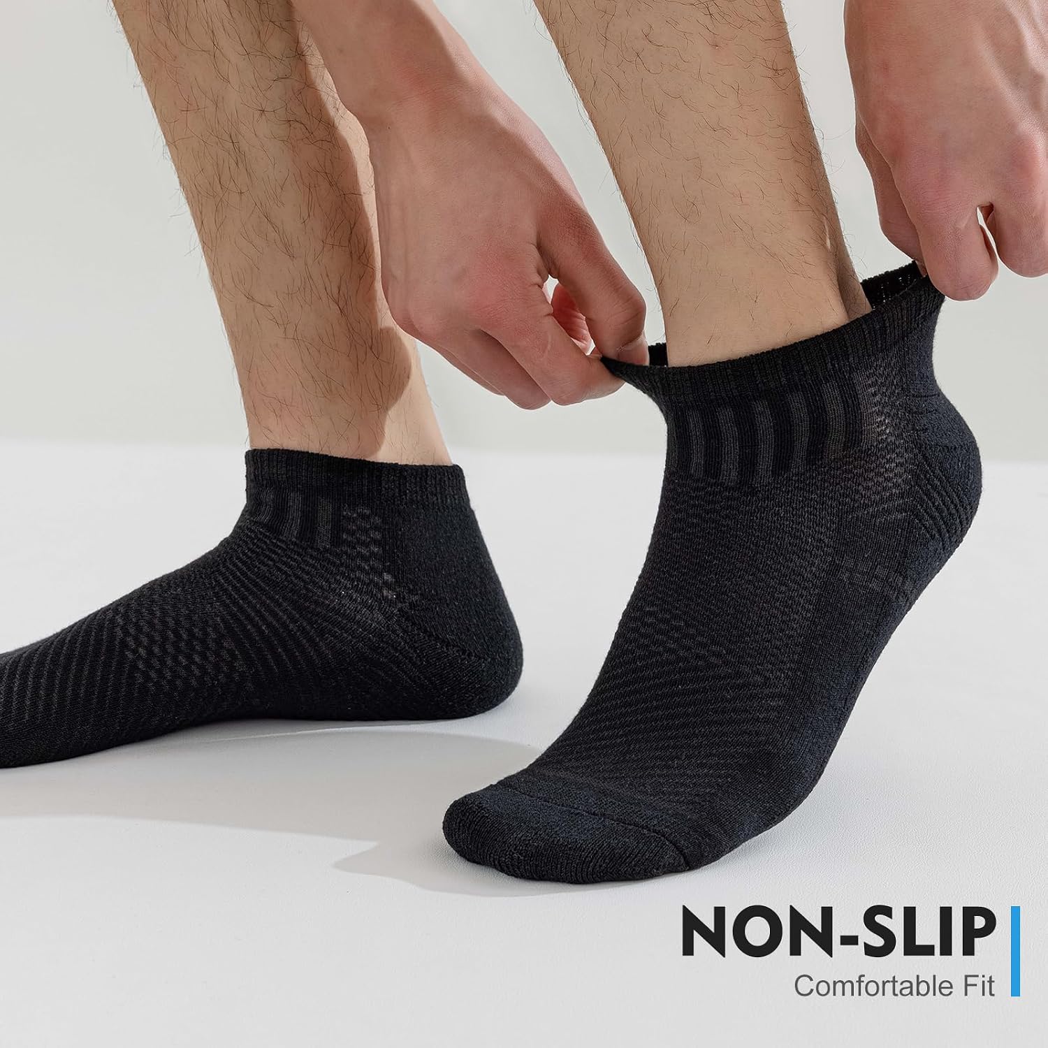 Detalle 2 de Stoeury Calzini Uomo Corti 6 Paia calze running