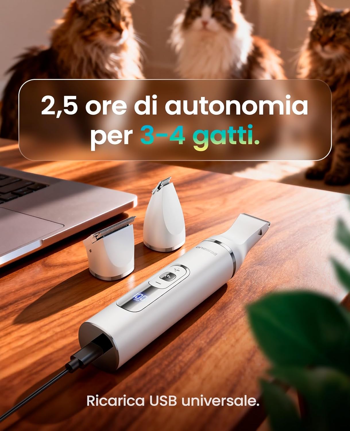 Thumbnail 6 de Oneisall Tosatrice 3 in 1 per cani e gatti: silenziosa, leggera e versatile