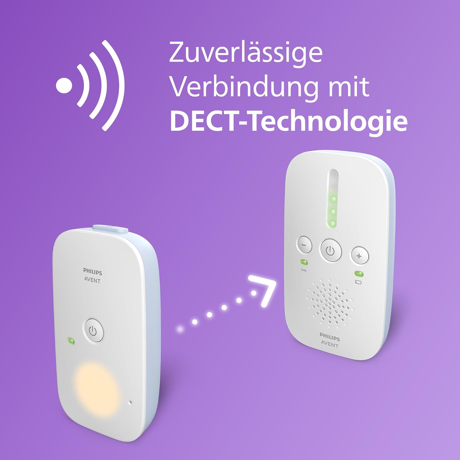 Thumbnail 1 de Philips AVENT DECT-Audio-Babyphone SCD503/26 mit Gegensprechfunktion, 330 m Reichweite & Smart ECO-Modus